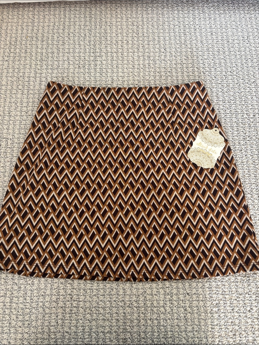 Altar'd State chevron print mini skirt